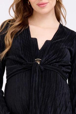 בולרו הריון פליסה שחור