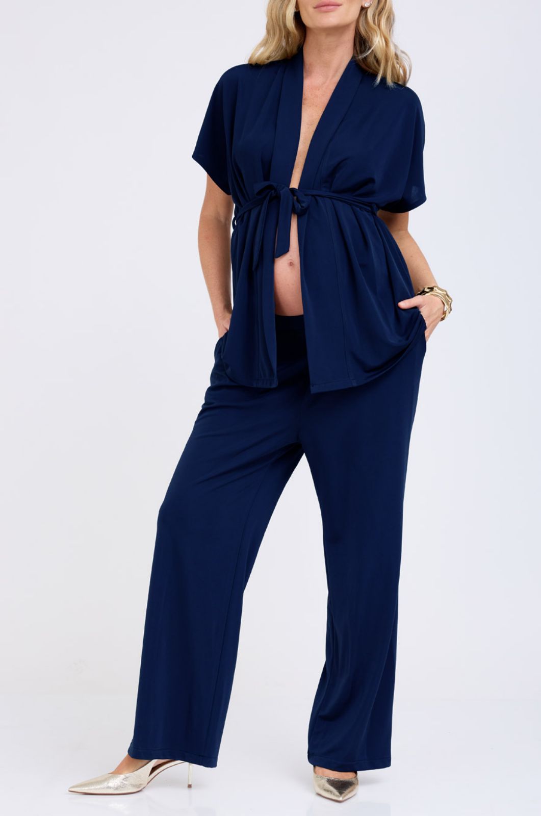 מכנסי הריון לורי כחול כהה