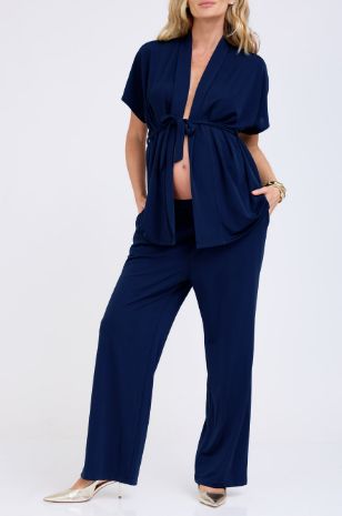 חליפת הריון כחול כהה לאירועים