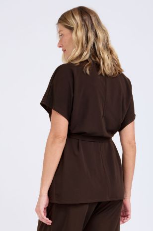 ז'קט הריון מוניקה חום שוקולד של אבישג ארבל