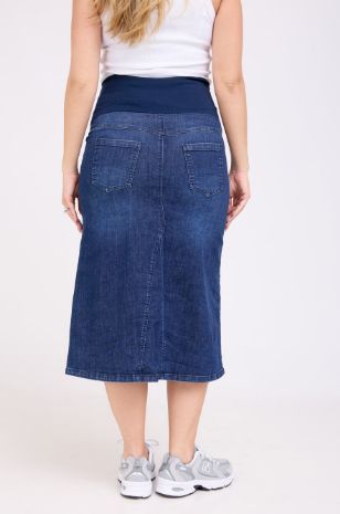 חצאית ג'ינס להריון אריאל כחולה