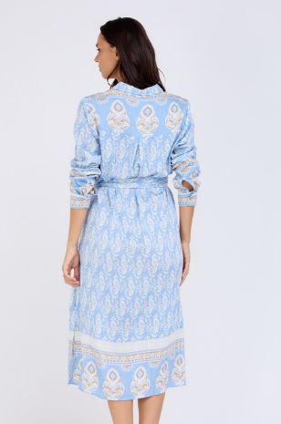 שמלת הריון צנועה ג'ינס אבישג ארבל