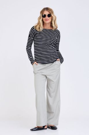 מכנסי הריון אולטרא אפור בהיר של אבישג ארבל