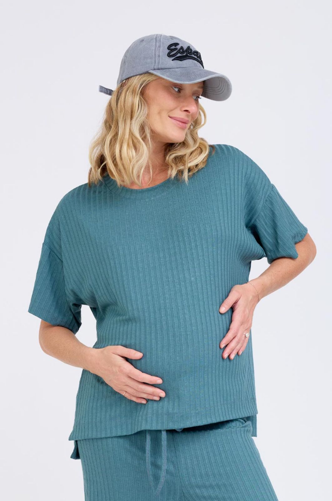 חליפת הריון ירוק אצה של אבישג ארבל