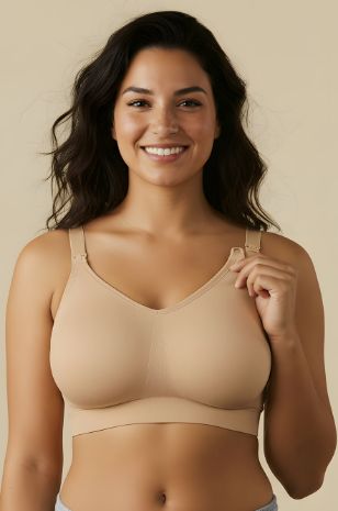 חזיית הריון והנקה יעל seamless בצבע גוף