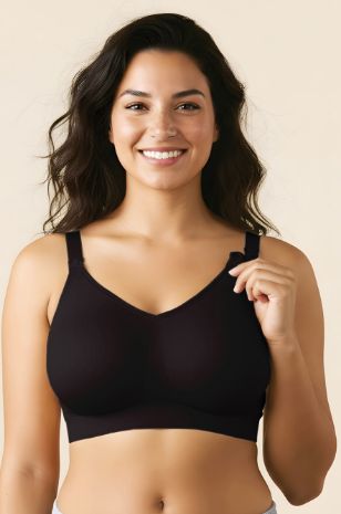 חזיית הריון והנקה יעל seamless בצבע שחור