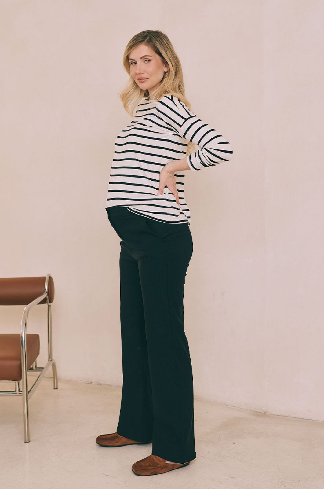 מכנסי הריון פלרמו שחורים