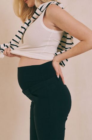 מכנסי הריון קמיל שחורים של אבישג ארבל