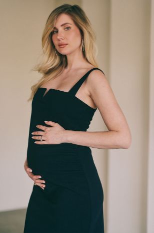 שמלת הריון לערב שחורה