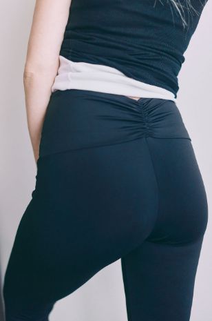 טייץ הריון לאימון כיווץ שחור אבישג ארבל