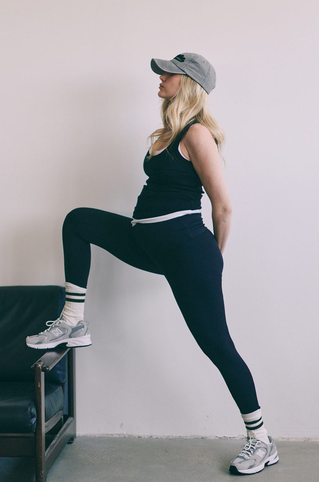 טייץ הריון לאימון כיווץ שחור אבישג ארבל