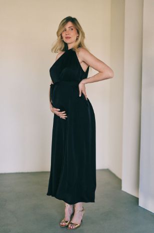 שמלת אופל הריון שחור של אבישג ארבל