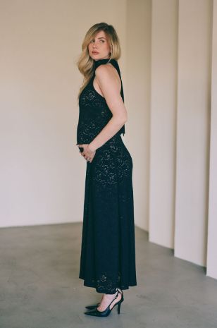 שמלת הריון אופיר שחורה