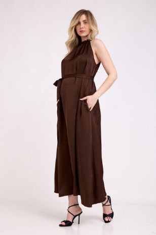 שמלת אופל הריון חום שוקולד של אבישג ארבל