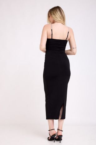 שמלת קריסטן להריון שחור של אבישג ארבל