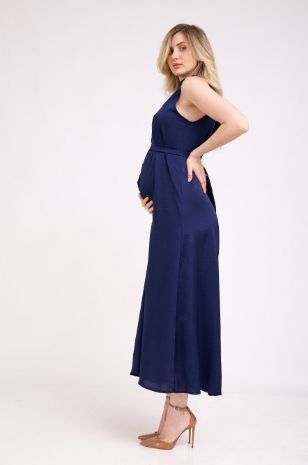 שמלת הריון מקסי אירועים נייבי