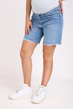 ג'ינס הריון לונה קצר כחול של אבישג ארבל