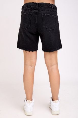שורטס ג'ינס להריון לונה קצר שחור
