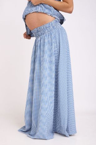 חצאית הריון יולי משבצות 