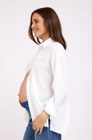 חולצת הריון אלמה לבנה