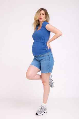 חולצת הריון Baby Grow ש.קצר ג'ינס של אבישג ארבל