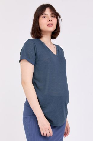 חולצת הריון טומי ש.קצר ג'ינס