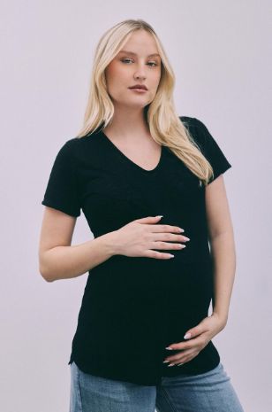 חולצת הריון טומי ש.קצר ג'ינס