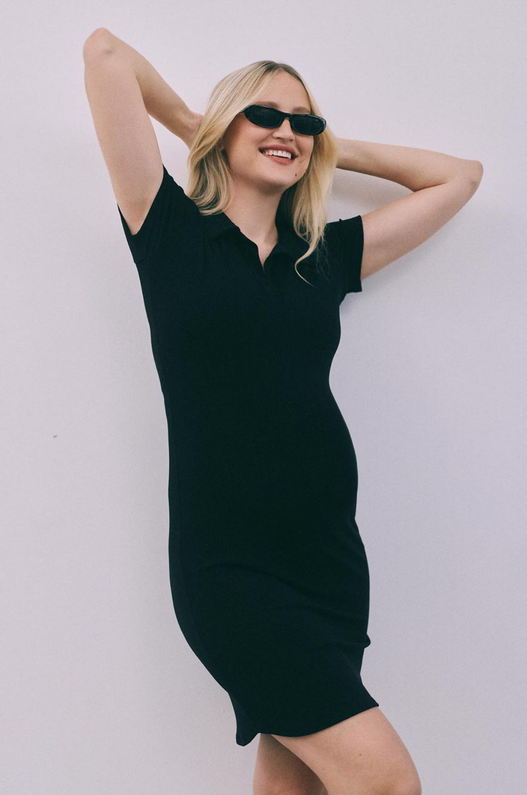 שמלת הריון מיקה שחורה