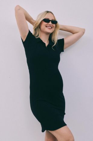 שמלת הריון מיקה שחורה