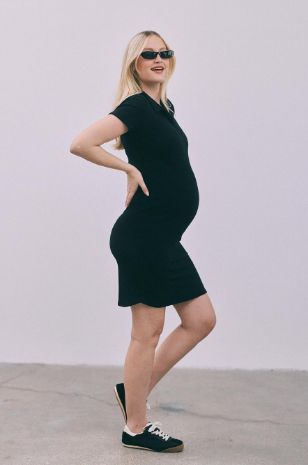 שמלת הריון מיקה שחורה