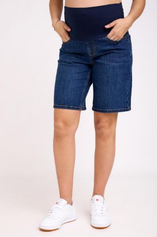  ברמודה הריון ג'ינס קלי כחול כהה