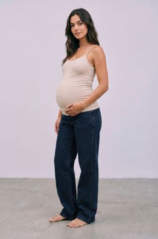 ג'ינס הריון אמבר שחור כחול